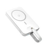 MICRODIA SNAPPower™ Traveler 35W Magnetic Wireless Power Bank 10000mAh Built-in Detachable Cable (USB-C + Lightning)